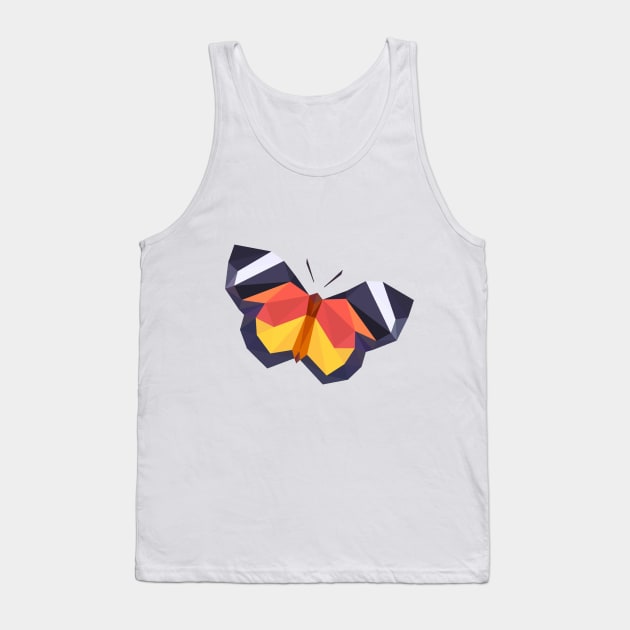 MINIMALISTIC POLYGON BUTTERFLY Tank Top by itsyaboifabian